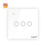 Ledgebit Smart Touch Light Switch – WiFi, 3 Gang (White) - Image 2