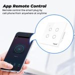 Ledgebit Smart Touch Light Switch – WiFi, 4 Gang (White) - Image 3