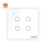 Ledgebit Smart Touch Light Switch – WiFi, 4 Gang (White) - Image 2