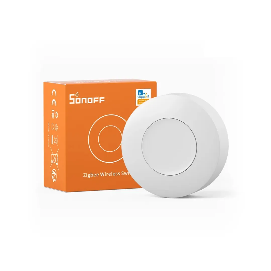 SONOFF SNZB-01P Zigbee Wireless Smart Button Switch | ZigBee 3.0 Hub Required | 1-Pack | Zigbee Bridge-Hub Required