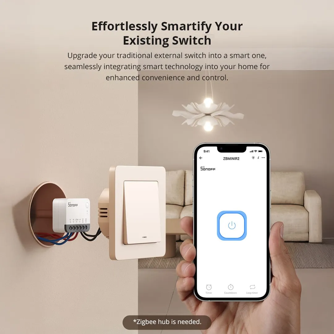 SONOFF ZBMINIR2 Extreme Zigbee Smart Switch | Zigbee Bridge-Hub Required - Image 9