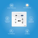Ledgebit Smart Wi-Fi Wall Socket – 13A Outlet with USB-C & USB-A (White) - Image 6