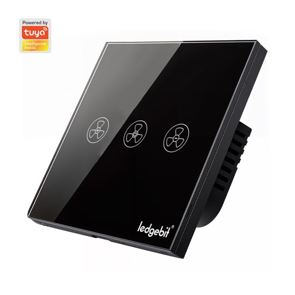 Ledgebit Wi-Fi Smart Fan Controller Switch – (Black)