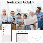 Ledgebit Smart Touch Light Switch – WiFi, 4 Gang (White) - Image 6