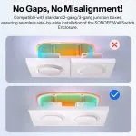 SONOFF Fusion Series Orb 2 Gang Wall Switch Frame | EF2G - Image 3