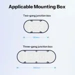 SONOFF Fusion Series Orb 2 Gang Wall Switch Frame | EF2G - Image 5