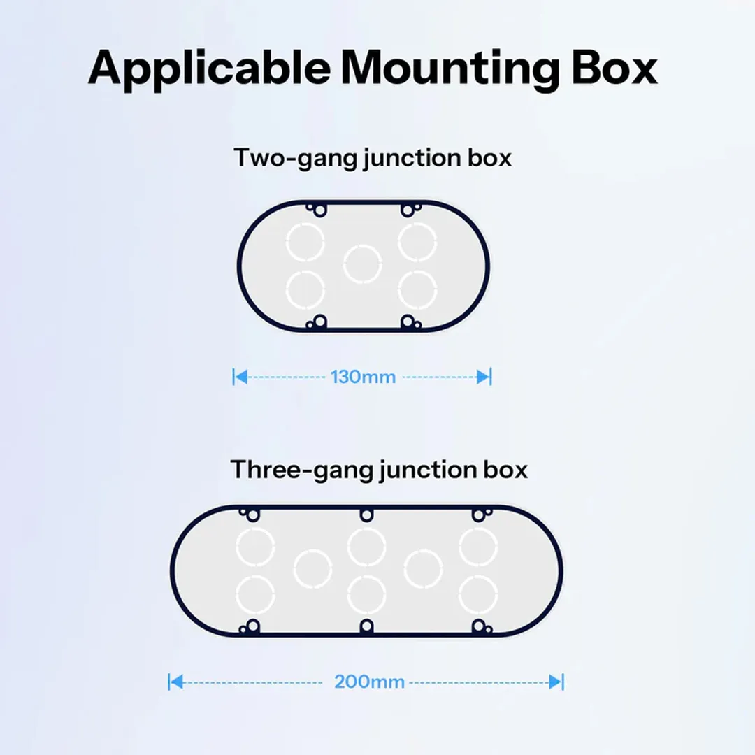 SONOFF Fusion Series Orb 2 Gang Wall Switch Frame | EF2G - Image 5
