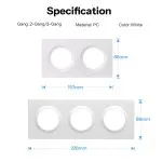 SONOFF Fusion Series Orb 2 Gang Wall Switch Frame | EF2G - Image 6