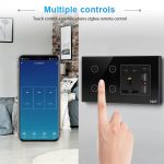 Ledgebit 4 Button Smart Switch With Socket – 13A Outlet with USB | Zigbee Bridge-Hub Required (Black) - Image 4