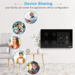 Ledgebit 4 Button Smart Switch With Socket – 13A Outlet with USB | Zigbee Bridge-Hub Required (Black) - Image 7