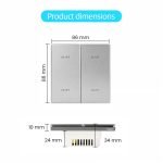 Ledgebit Zigbee Smart Wall Switch – 4 Gang | Zigbee Bridge-Hub Required (Grey) - Image 8