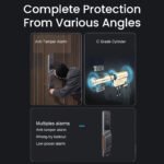 Ledgebit Wi-Fi Smart Door Lock – HD Camera, 3D Face Recognition, Fingerprint, Password, Card, App Remote, Doorbell & Key Unlock - Image 5