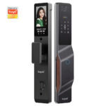 Ledgebit Wi-Fi Smart Door Lock – HD Camera, 3D Face Recognition, Fingerprint, Password, Card, App Remote, Doorbell & Key Unlock