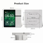 Ledgebit 3.5" Multi-Function Smart Touch Panel with 3-Gang Smart Switch - Wi-Fi - Image 10
