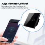 Ledgebit Smart Touch Light Switch – WiFi, 2 Gang (Black) - Image 3