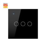 Ledgebit Smart Touch Light Switch – WiFi, 3 Gang (Black) - Image 2