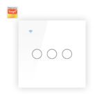 Ledgebit Smart Touch Light Switch – WiFi, 3 Gang (White) - Image 2