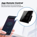 Ledgebit Smart Touch Light Switch – WiFi, 4 Gang (Black) - Image 3