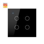 Ledgebit Smart Touch Light Switch – WiFi, 4 Gang (Black) - Image 2