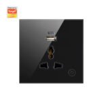 Ledgebit Smart Wi-Fi Wall Socket – 16A Outlet with USB-C & USB-A (Black) - Image 2