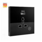 Ledgebit Smart Wi-Fi Wall Socket – 16A Outlet with USB-C & USB-A (Black) - Image 3