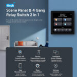 Ledgebit 4″ Multi-Function 4-Gang Smart Switch Control Panel – Zigbee | Zigbee Bridge-Hub Required - Image 8