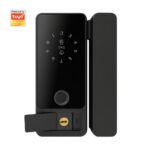 Ledgebit Smart Wi-Fi Glass Door Lock – App Control, Fingerprint, Password, Card & Key Unlock