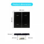 Ledgebit Zigbee Smart Wall Switch – 4 Gang | Zigbee Bridge-Hub Required (Jet Black) - Image 8