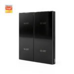 Ledgebit Zigbee Smart Wall Switch – 4 Gang | Zigbee Bridge-Hub Required (Jet Black)