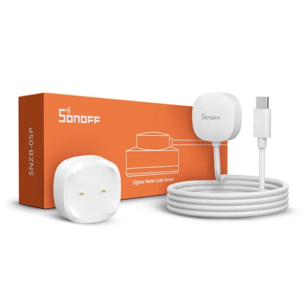 SONOFF SNZB-05P Zigbee Water Leak Sensor with Detection Cable | Zigbee Bridge-Hub Required