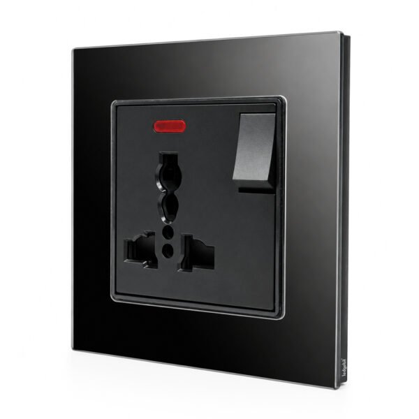 Ledgebit Non-Smart Wall Socket – 10A Outlet (Black)