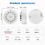 Ledgebit Smart Wi-Fi Smoke Detector | Smoke Alerts | Battery Powered (Battery Not-Included) - Image 6