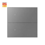 Ledgebit X39R Smart Modular Switch with Inbuilt Relay - Zigbee, 2 Gang (Grey) | Zigbee Bridge-Hub Required - Image 2