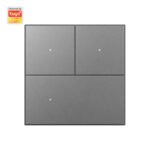 Ledgebit X39R Smart Modular Switch with Inbuilt Relay - Zigbee, 3 Gang (Grey) | Zigbee Bridge-Hub Required - Image 2