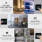 Ledgebit 4" Multi-function Smart Home Touch Control Panel with Built-in Alexa – Wi-Fi & Zigbee - Image 7